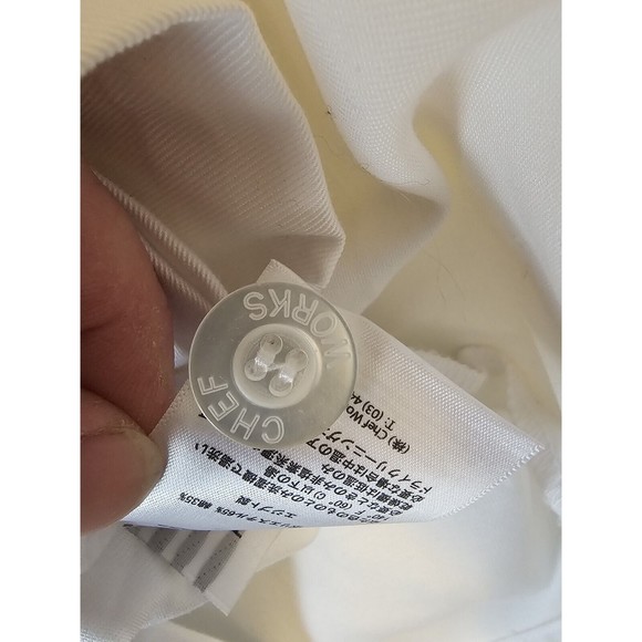 Chef Works Men Le Mans White Long Sleeve Chef's Coat US Restaurant Size M - Picture 13 of 14